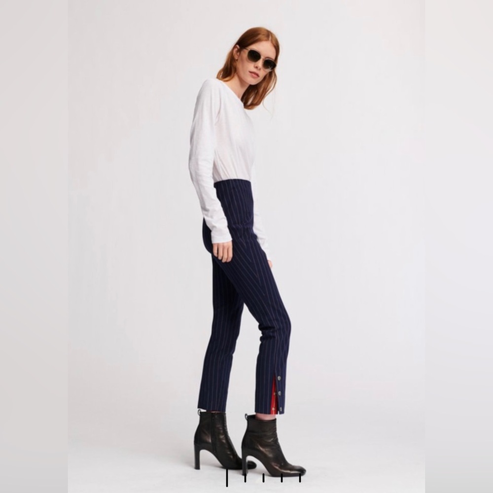Rag & Bone Simone Pinstripe Pants - Size 8
